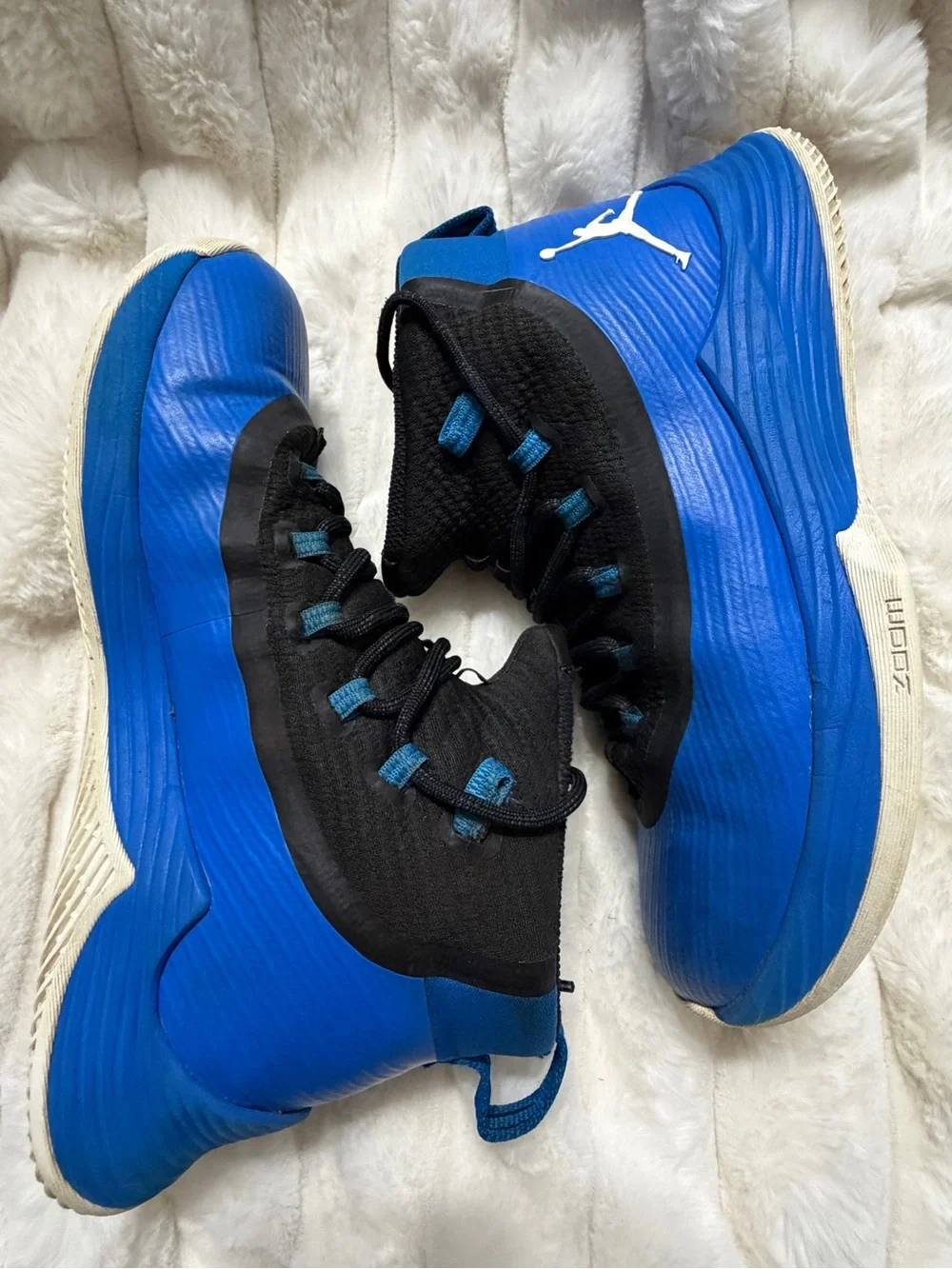 Jordan Ultra.Fly 2 Blue & Black High-Top Sneakers Size 10